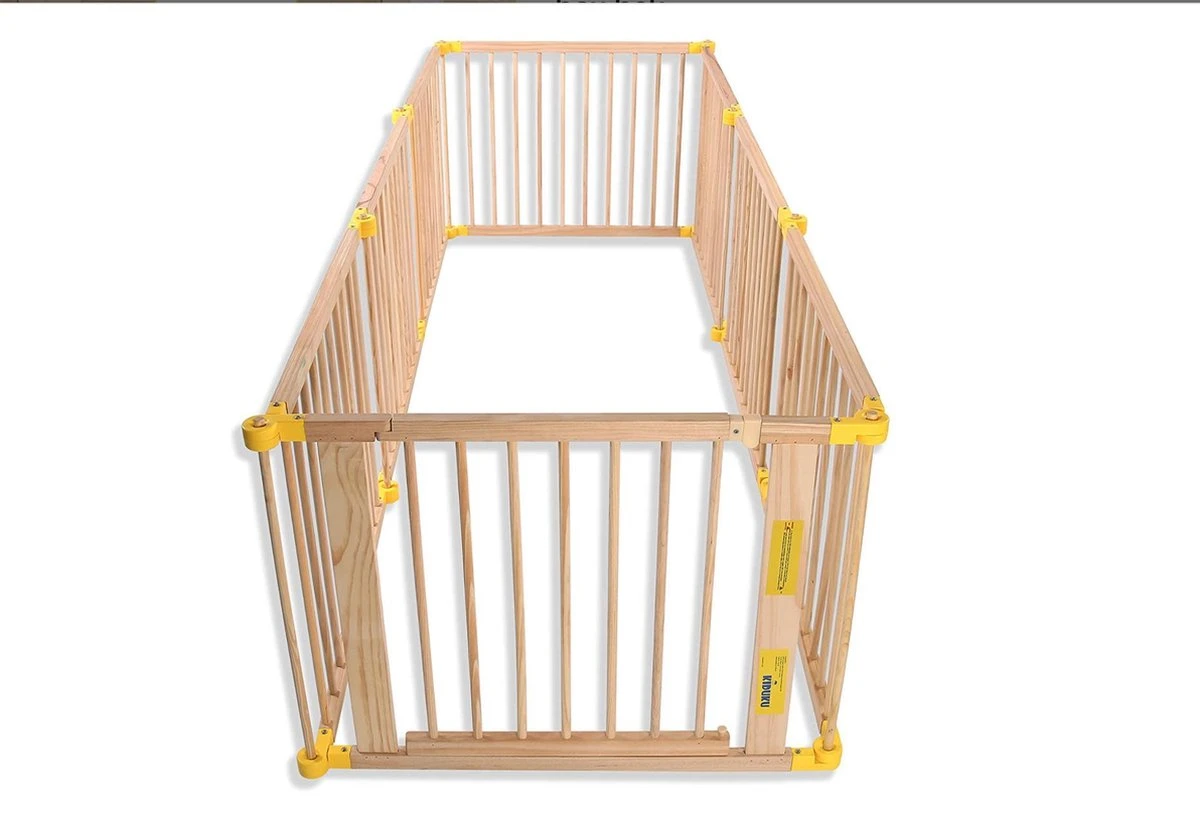 KIDUKU® 7,2 Meter Veiligheidshek XXL Inklapbaar Incl. Deur, Bestaand Uit 8 Elementen, Naar Wens Te Vormen Box Hek Grondbox 5 KIDUKU® 7,2 Meter Veiligheidshek XXL Inklapbaar Incl. Deur, Bestaand Uit 8 Elementen, Naar Wens Te Vormen Box Hek Grondbox - Afbeelding 5