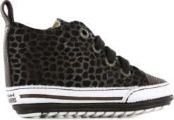 Baby | Eerste Stapschoenen | Meisjes | Brown Black Dots | Leer | Shoesme | Maat 20 -Goedkope Kleintje Kleding Winkel 1200x829