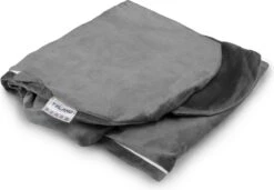 TELANO® Velvet Zwangerschapskussen Hoes XXL Grijs 145 X 80cm|High Quality Zachte Velvet|Voedingskussen Hoes