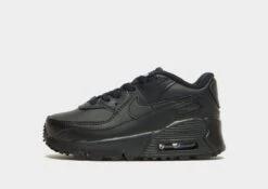 Nike Air Max 90 Leather Black - Kids Sneakers - Maat 25