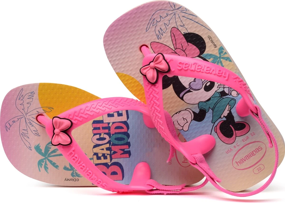 Havaianas Baby Disney Classics Unisex Slippers - Pink/Pink - - Maat 21 4 Havaianas Baby Disney Classics Unisex Slippers - Pink/Pink - - Maat 21 - Afbeelding 4