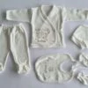 Merkloos 5-delige Newborn Baby Kledingset In Leuke Cadeaudoos - Kraamcadeau - Babyshower - Babykleertjes - Geschenkset
