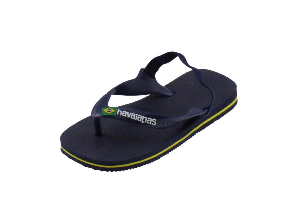 Havaianas Baby Brasil Logo Unisex Slippers - Marine/Yellow Citric - Maat 25/26 16 Havaianas Baby Brasil Logo Unisex Slippers - Marine/Yellow Citric - Maat 25/26 - Afbeelding 16