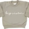 Merkloos Sweater Voor Kind - Big Sister - Maat 98 - Cremekleur - Ik Word Grote Zus - Zwanger - Geboorte - Gezinsuitbreiding - Aankondiging - Cadeau - Zwangerschapsaankondiging - Girl