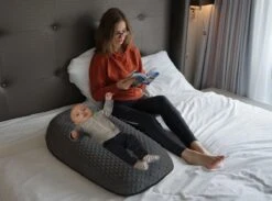 Zwangerschapskussen Donkergrijs + Voedingskussen + Babynestje In één Product - Premium Kwaliteit - Babynestje Hoes Inbegrepen -Goedkope Kleintje Kleding Winkel 1200x888