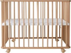 Petite Amélie ® Baby Box Inklapbaar - Box Opvouwbaar In één Handomdraai - Babybox Is Makkelijk Te Verplaatsen Via Wieltjes (met Blokkade) - Bodem Instelbaar In 3 Hoogtes - Naturel - H.72 X L.100 X H.72 Cm -Goedkope Kleintje Kleding Winkel 1200x893 1