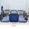 Merkloos XL Speelbox Blauw - Playpen - GrondBox - Baby Grondbox - BuySafe247 - Inclusief Muggenclip Set