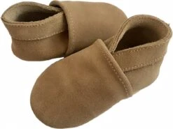 Bruine Suede Babyslofjes Van Baby-Slofje Maat 21/22 - Coca Mocha -Goedkope Kleintje Kleding Winkel 1200x898