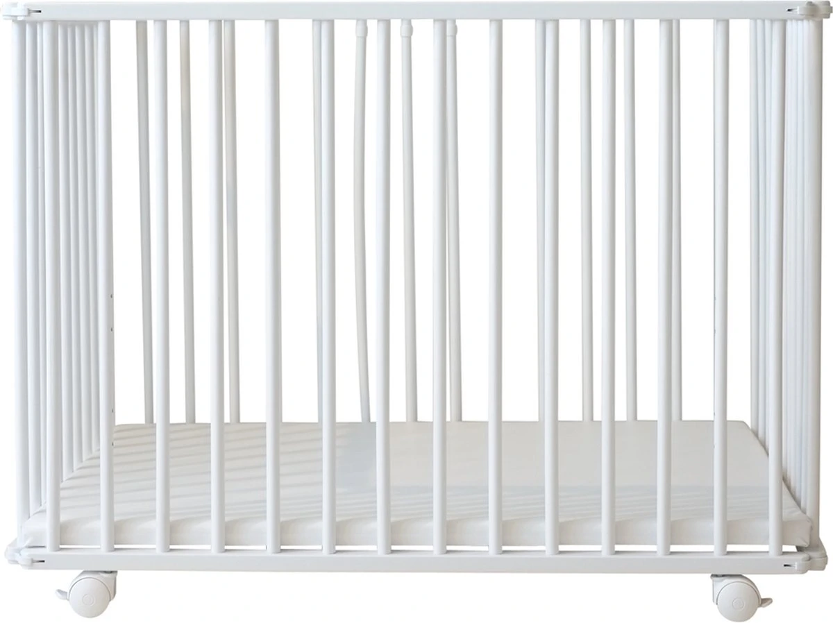 Petite Amélie ® Baby Box Inklapbaar - Box Opvouwbaar In één Handomdraai - Babybox Is Makkelijk Te Verplaatsen Via Wieltjes (met Blokkade) - Bodem Instelbaar In 3 Hoogtes - Wit - H.72 X L.100 X H.72 Cm 5 Petite Amélie ® Baby Box Inklapbaar - Box Opvouwbaar In één Handomdraai - Babybox Is Makkelijk Te Verplaatsen Via Wieltjes (met Blokkade) - Bodem Instelbaar In 3 Hoogtes - Wit - H.72 X L.100 X H.72 Cm - Afbeelding 5