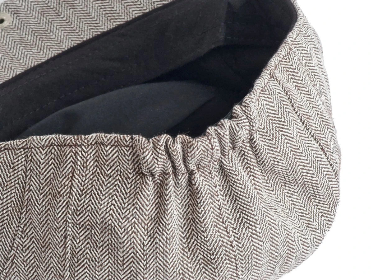 Flat Cap Kind (1 T/m 4 Jaar) Jaren 20 Platte Pet - Bruin/wit Motief 2 Flat Cap Kind (1 T/m 4 Jaar) Jaren 20 Platte Pet - Bruin/wit Motief - Afbeelding 2