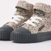 British Knights DEE Baby Meisjes Sneakers Hoog - Beige Cheetah - Maat 26