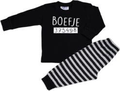 Fun2Wear - Pyjama Boefje - Zwart - Maat 74 -