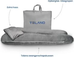 Telano Zwangerschapskussen XXL | Extra Hoes En Opbergtas |Velvet Stof | Voedingskussen | U Vorm | Extra Groot | Zijslaapkussen | Grijs -Goedkope Kleintje Kleding Winkel 1200x921 1
