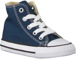 Converse Chuck Taylor All Star Hi Sneakers - Maat 23 - Unisex - Blauw/wit -Goedkope Kleintje Kleding Winkel 1200x925