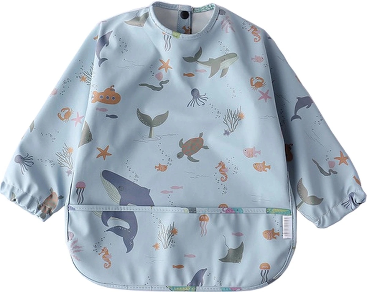 Mon Avenir - Longsleeve Slab - Waterproof - Schort Lange Mouwen - Blauw - Oceaan 1 Mon Avenir - Longsleeve Slab - Waterproof - Schort Lange Mouwen - Blauw - Oceaan