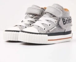 British Knights ROCO Baby Jongetjes Sneakers Hoog - Licht Grijs - Maat 20