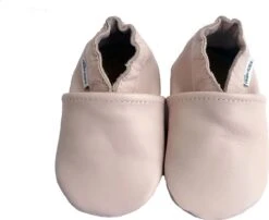 Lichtroze Leren Babyslofjes Van Baby-Slofje Maat 18-19