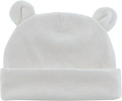 3 Pack Babymutsjes Newborn BEERvorm Roze Wit Grijs - Beren Oortjes -Goedkope Kleintje Kleding Winkel 1200x993 2