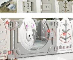 Merkloos Grondbox Konijn - Playpen - Roze 18 Merkloos Grondbox Konijn - Playpen - Roze -Goedkope Kleintje Kleding Winkel 1200x993 7