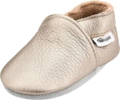 Goudkleurige Effen Babyslofjes Van Baby-Slofje Maat 20-21, Voor 6-12 Maanden