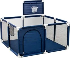 Polaza® Speelbox – Opvouwbaar En Inklapbaar – Grondbox – Ballenbak – Playpen – 0-9 Jaar