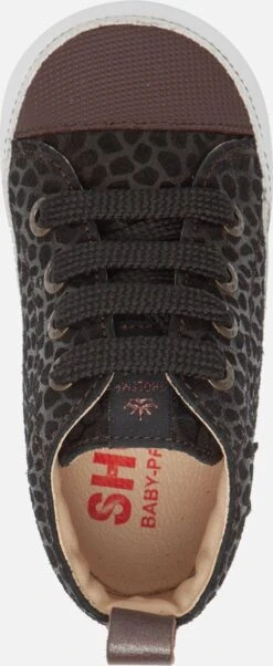 Baby | Eerste Stapschoenen | Meisjes | Brown Black Dots | Leer | Shoesme | Maat 20 -Goedkope Kleintje Kleding Winkel 492x1200