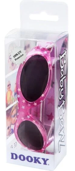 Dooky BabyBanz - Zonnebril - 0-2 Jaar - Pink Star -Goedkope Kleintje Kleding Winkel 531x1200