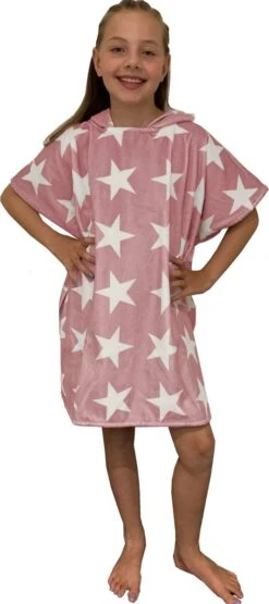 HOMELEVEL Badstof Poncho Voor Kinderen - Badponcho Voor Jongens En Meisjes - Met Capuchon - Strandponcho Van Zachte Stof -Goedkope Kleintje Kleding Winkel 534x1200
