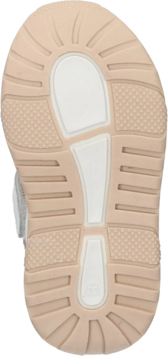 Bunnies JR 223374-500 Meisjes Lage Sneakers - Wit/Beige/Print/Bruin - Leer - Veters 4 Bunnies JR 223374-500 Meisjes Lage Sneakers - Wit/Beige/Print/Bruin - Leer - Veters - Afbeelding 4