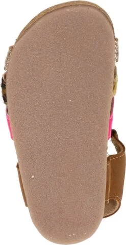 Shoesme Cognac Sandaal Met Fuchsia En Snake-details -Goedkope Kleintje Kleding Winkel 621x1200