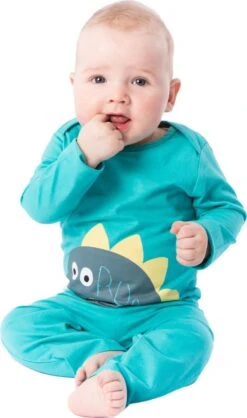 Amantes Baby Pyjama Mint/groen - Dino - Maat 86/92