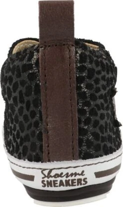 Baby | Eerste Stapschoenen | Meisjes | Brown Black Dots | Leer | Shoesme | Maat 20 -Goedkope Kleintje Kleding Winkel 714x1200