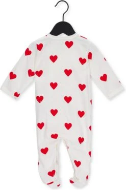 Petit Bateau Molton Slaappakje Met Rode Hartjes Voor Baby Meisjes Boxpak - Maat 56 -Goedkope Kleintje Kleding Winkel 800x1200