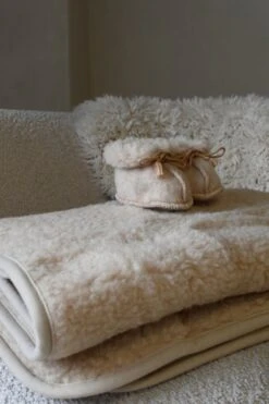 WOLLIES Amsterdam Baby Slofjes Ecru - 100% Merino Wol - 10,3 Cm - Maat 17 -Goedkope Kleintje Kleding Winkel 800x1200 7