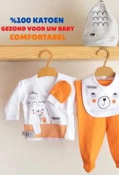 Merkloos Miniworld - Baby Born - Newborn Kleding - Newborn Set - Baby Born Kleertjes - 0-3 Maanden