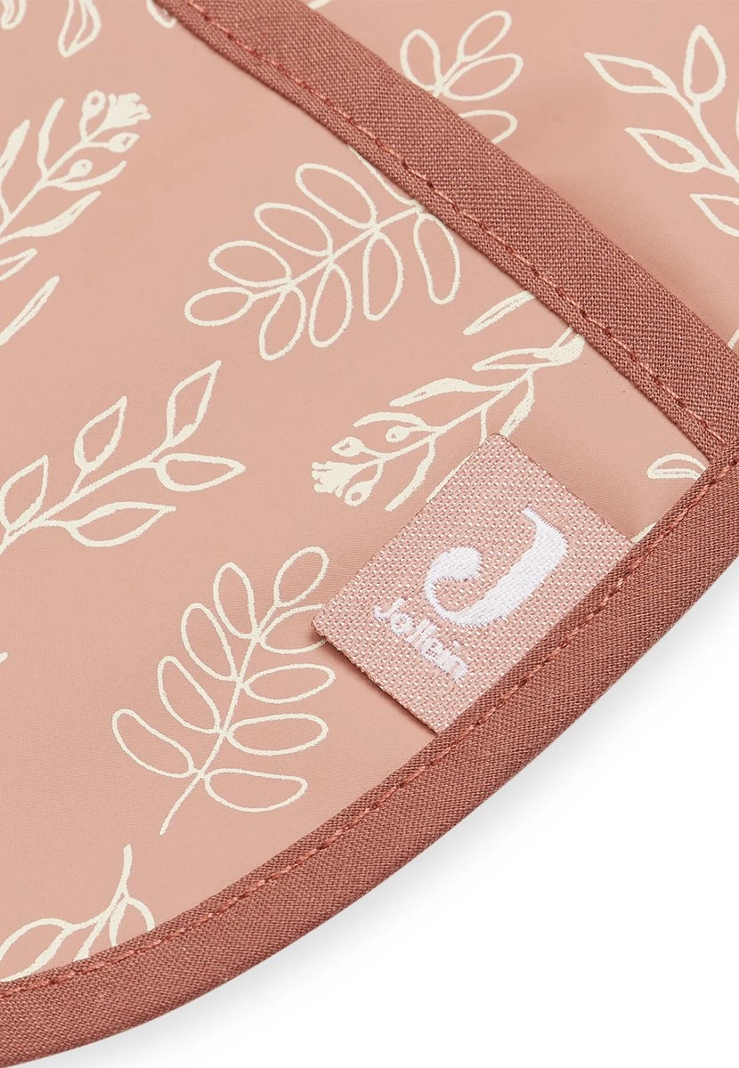 Jollein Slab Waterproof Met Mouw Meadow - Rosewood 4 Jollein Slab Waterproof Met Mouw Meadow - Rosewood - Afbeelding 4