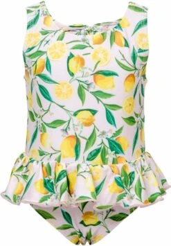 Snapper Rock UV Werend Badpak Rokje Baby Lemon - Geel - Maat 68-80