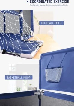 Merkloos Baby Speelbox-Playpen-Kruipbox-Grondbox-Kinderbox-Baby Boxen-181x122x61cm-Donkerblauw -Goedkope Kleintje Kleding Winkel 837x1200 1