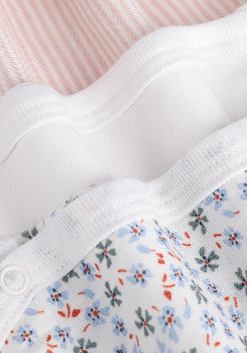 Petit Bateau Set Van 3 Katoenen Body's Met Lange Mouwen Voor Baby's Meisjes Rompertje - Maat 62 6 Petit Bateau Set Van 3 Katoenen Body's Met Lange Mouwen Voor Baby's Meisjes Rompertje - Maat 62 - Afbeelding 6