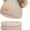 Baboo Baby Muts & Sjaal - Baby Kleding Jongens En Meisjes - Winter Kinderkleding - 0 Tot 2 Jaar - Onesize - Beige