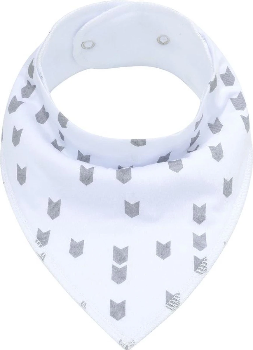 MINIIYOU Bandana Kwijlslabbetjes - Grijs - 6 Stuks - Puntslabbetjes - Waterproof 4 MINIIYOU Bandana Kwijlslabbetjes - Grijs - 6 Stuks - Puntslabbetjes - Waterproof - Afbeelding 4