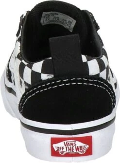 Vans TD Ward Slip-On Checkered Sneakers - Black/True White - Maat 23.5 -Goedkope Kleintje Kleding Winkel 886x1200