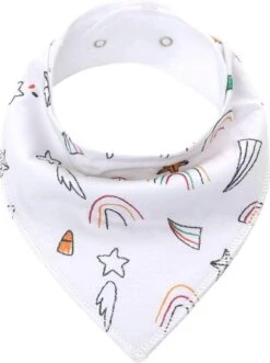 6 Stuks - Bandana Kwijl Slabbetjes - Strepen Skateboard - Waterproof – Fleece -Goedkope Kleintje Kleding Winkel 895x1200