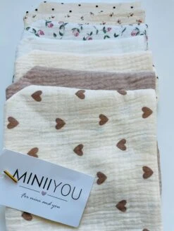 7 Stuks Hydrofiele Bandana Slabbetjes - Bloemenprint Hartjes Stippen -Goedkope Kleintje Kleding Winkel 900x1200 34