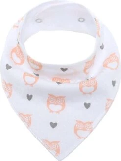MINIIYOU Bandana Kwijlslabbetjes - Roze/Wit - 6 Stuks - Puntslabbetjes - Katoen -Goedkope Kleintje Kleding Winkel 901x1200 3