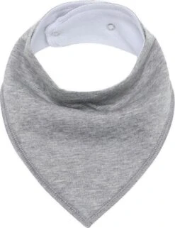 MINIIYOU - Set 6 Stuks Bandana Slabbetjes - Effen Grijs Wit - Waterproof – Jongens Meisjes - Puntslabbetjes - Katoen + Fleece -Goedkope Kleintje Kleding Winkel 923x1200 4