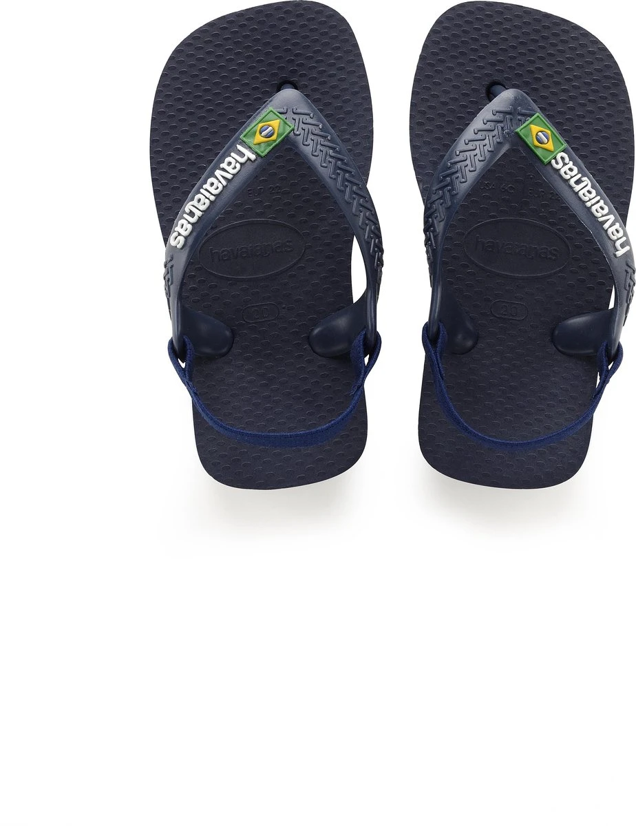 Havaianas Baby Brasil Logo Unisex Slippers - Marine/Yellow Citric - Maat 25/26 9 Havaianas Baby Brasil Logo Unisex Slippers - Marine/Yellow Citric - Maat 25/26 - Afbeelding 9