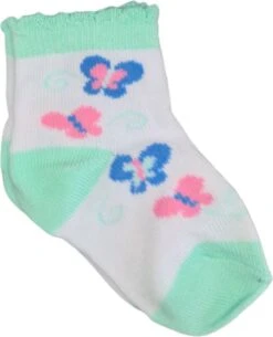 Merkloos Baby Sokken - New Born - Multipack - 0 Tot 6 Maanden - Kraam Cadeau - Pastel Kleuren - Diverse Prints -Meisjes Sokken - 7 Paar Sokken -Goedkope Kleintje Kleding Winkel 973x1200 1