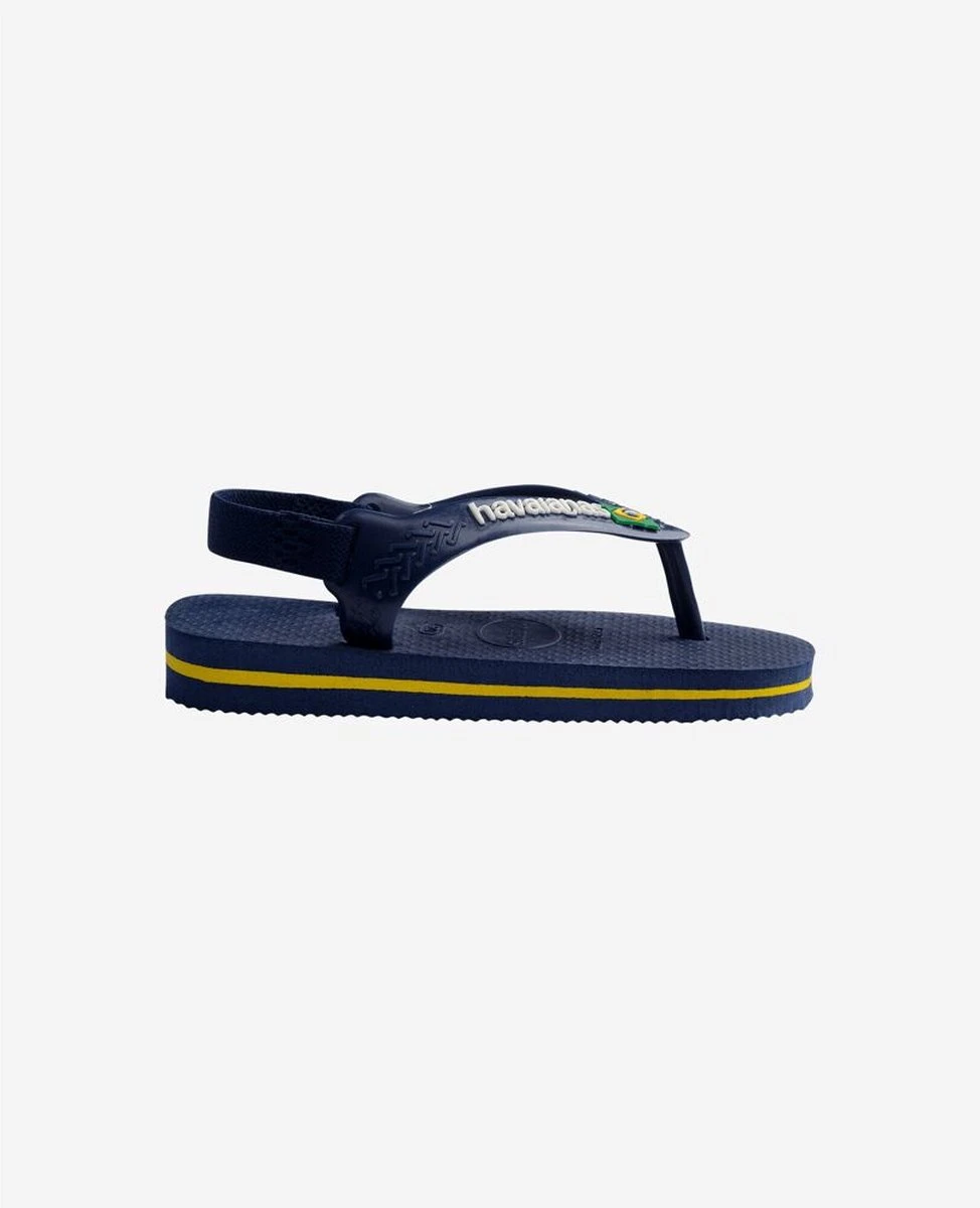Havaianas Baby Brasil Logo Unisex Slippers - Marine/Yellow Citric - Maat 25/26 5 Havaianas Baby Brasil Logo Unisex Slippers - Marine/Yellow Citric - Maat 25/26 - Afbeelding 5
