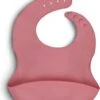 TELANO® Slabbetje Roze Met Opvangbakje - BPA Vrij Siliconen Slabber Baby Peuter - Verstelbaar En Waterproof - Kraamcadeau